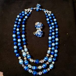 Vintage necklace and earrings set